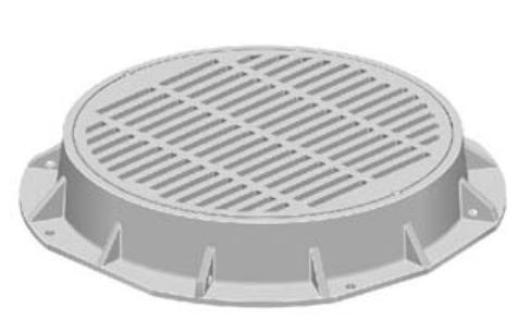 Neenah R-3492-CG Airport Castings: Manhole Frames and Grates